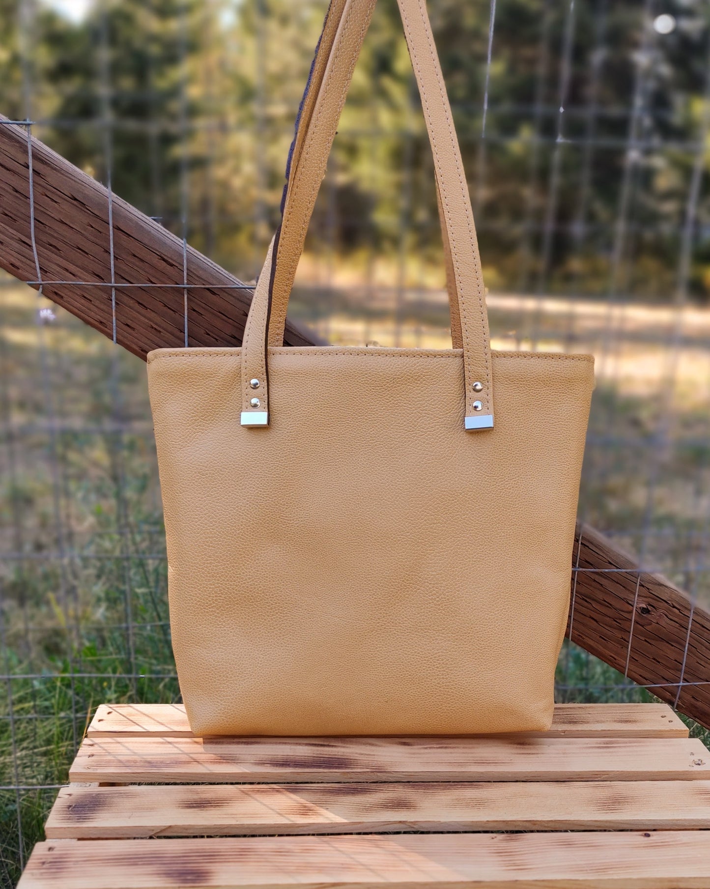 Leather & Hair-on Cowhide Tote