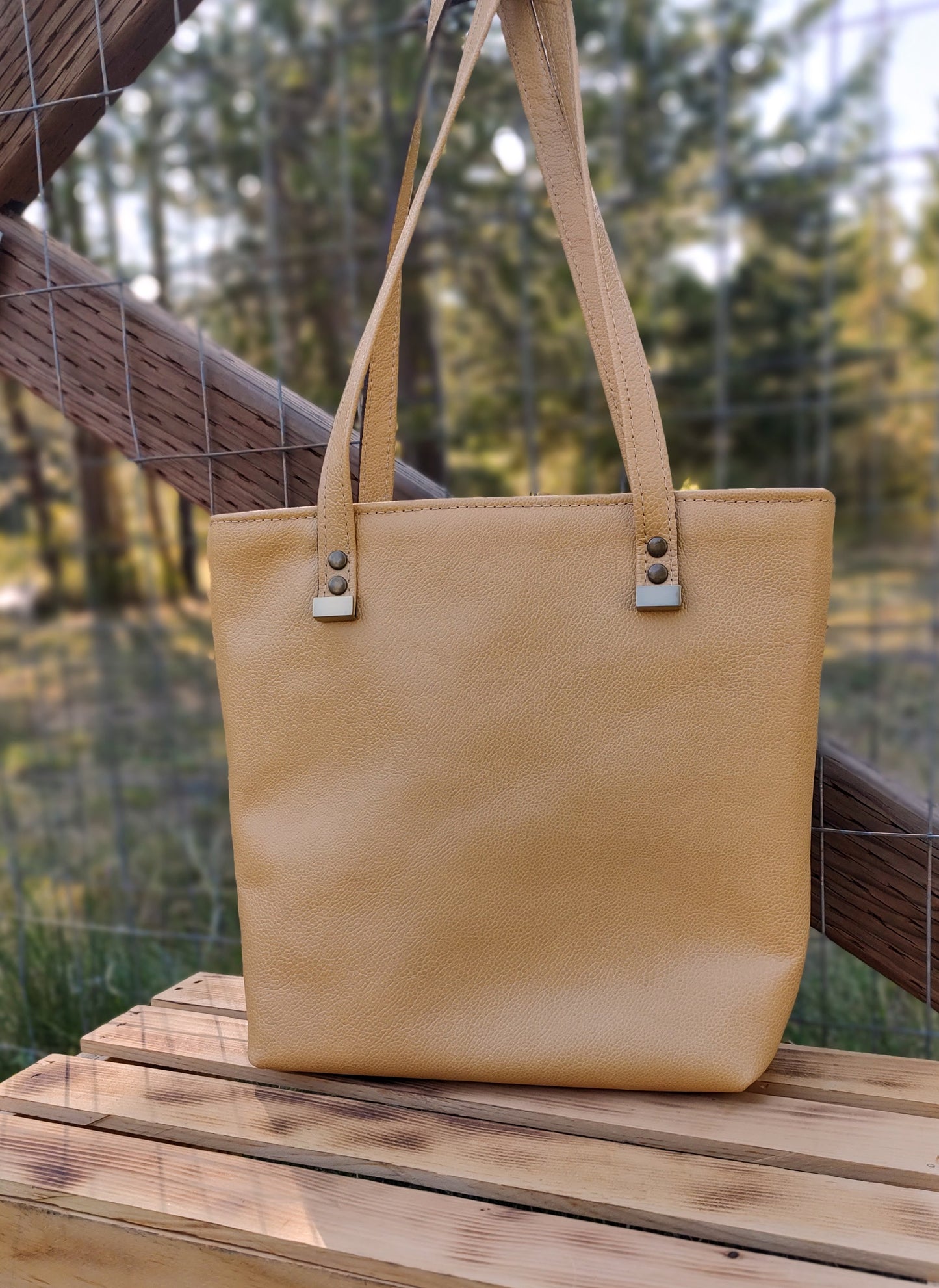 Leather & Hair-on Cowhide Tote