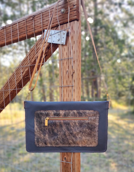 Hair-on Cowhide Crossbody/Waist Bag